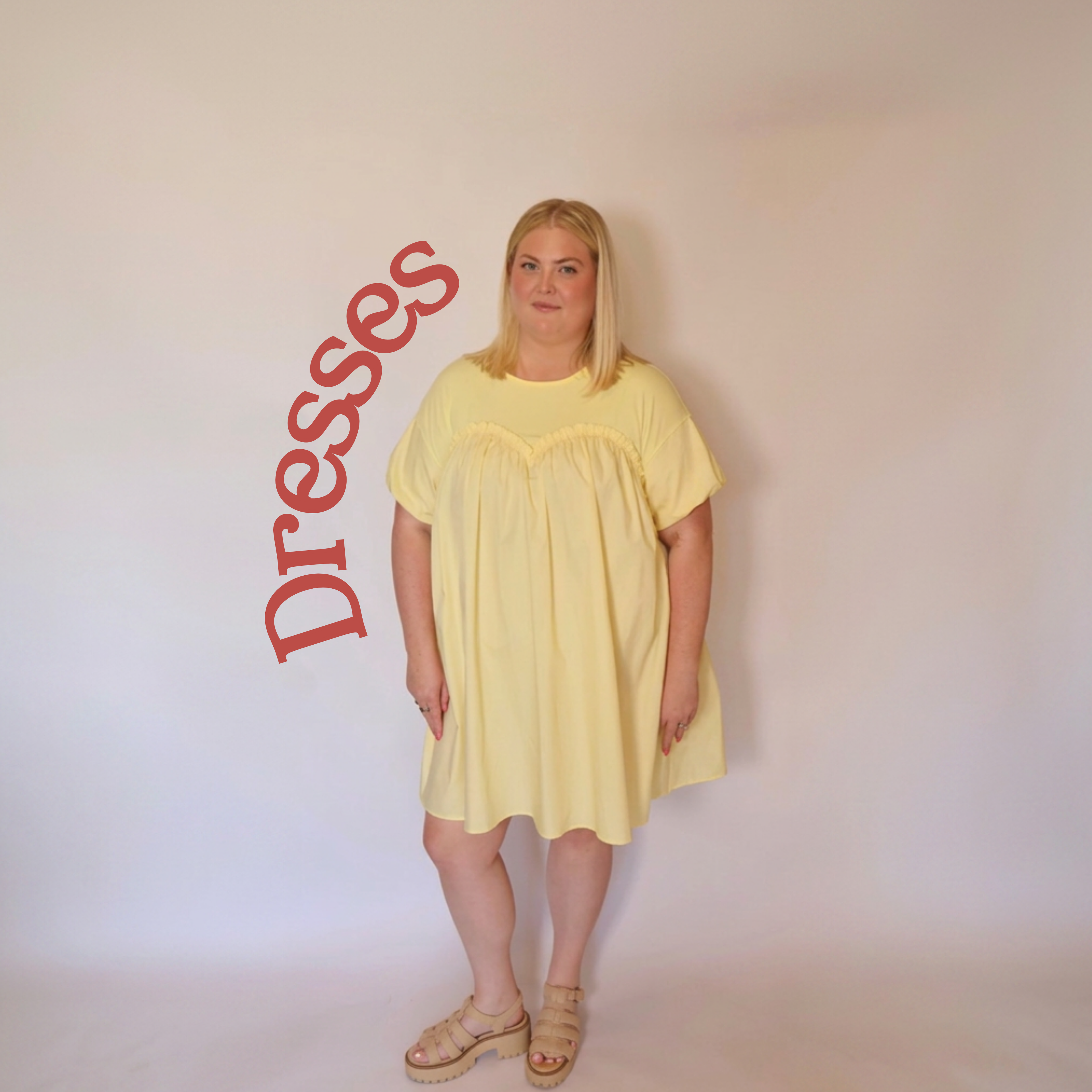 Icon for Dress collection featuring the Millie Dress and the word dresses